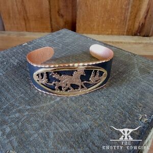 Black and Copper Horse Bracelet